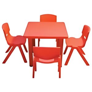 square plastic table for classrooms