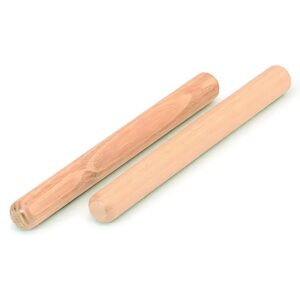 pair of wooden claves musical instrument