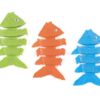 Squiggle Wiggle Fish Dive Toys in three colors