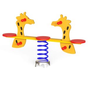 double spring swing giraffe
