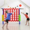 gymnastic construction with two kids playing
