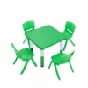 plastic square table green