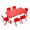 plastic rectangular table red