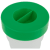 green paint pot close lid view