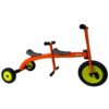 orange professional two-seat tricycle for kindergartens