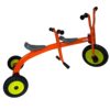 orange professional two-seat tricycle for kindergartens