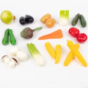 educational plastic set of 24 different vegetables