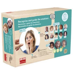 retail box of an educational game for schools side view