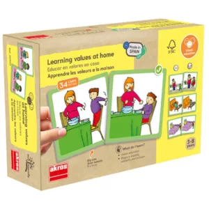 retail box of an educational game for schools side view