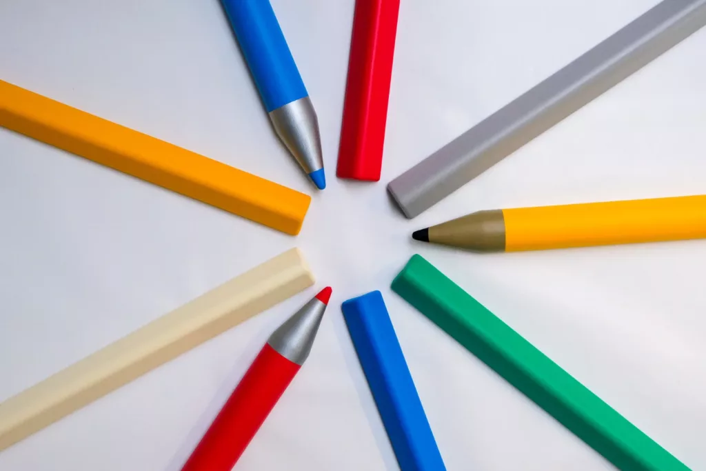 colorful pencil style safety corners