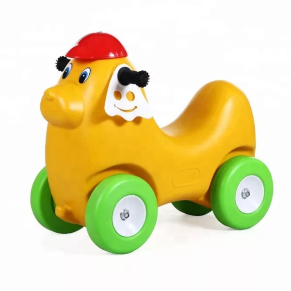 toddlers wheel car with doggy face