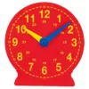 red magnetic teaching clock fron view