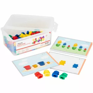 BET761792-764425 Math Bears in stacking box With Educational Cards