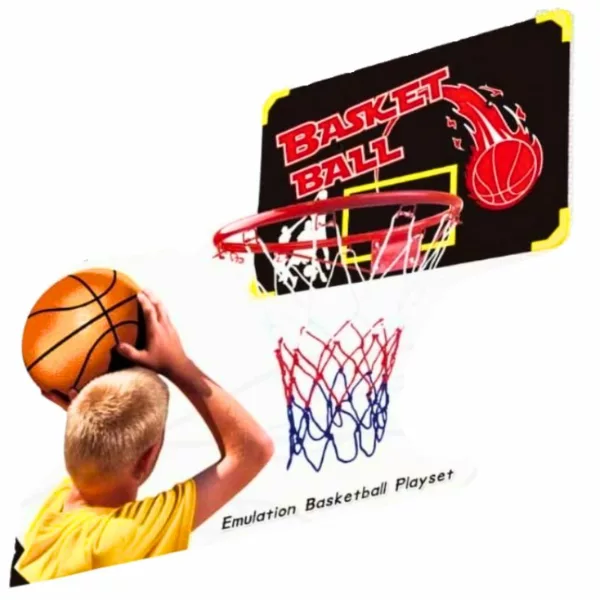 boy shooting a basketball