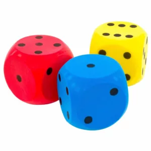 BET757373 Foam Dice 16 cm Set of 3